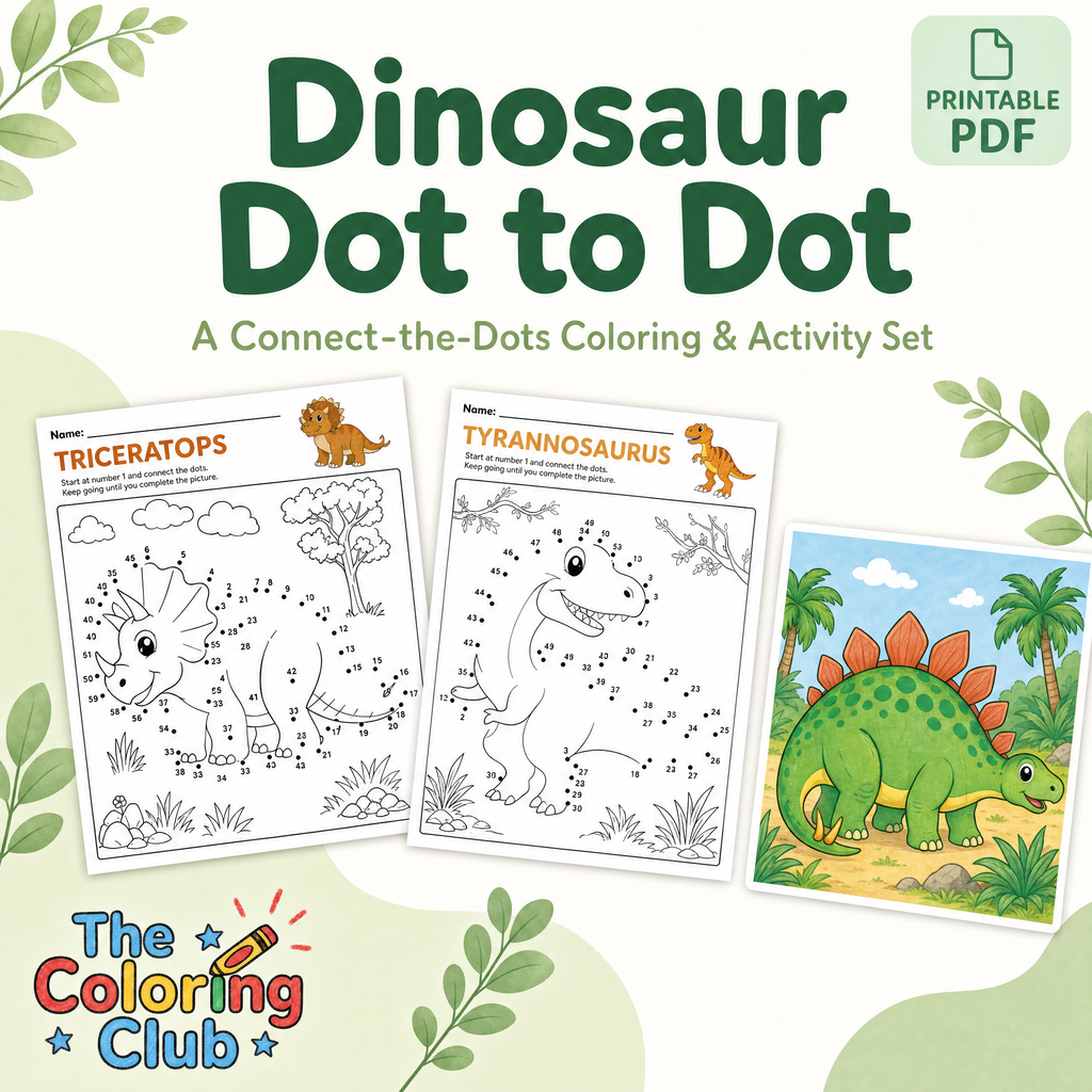 dot to dot printable activity sheets for kids