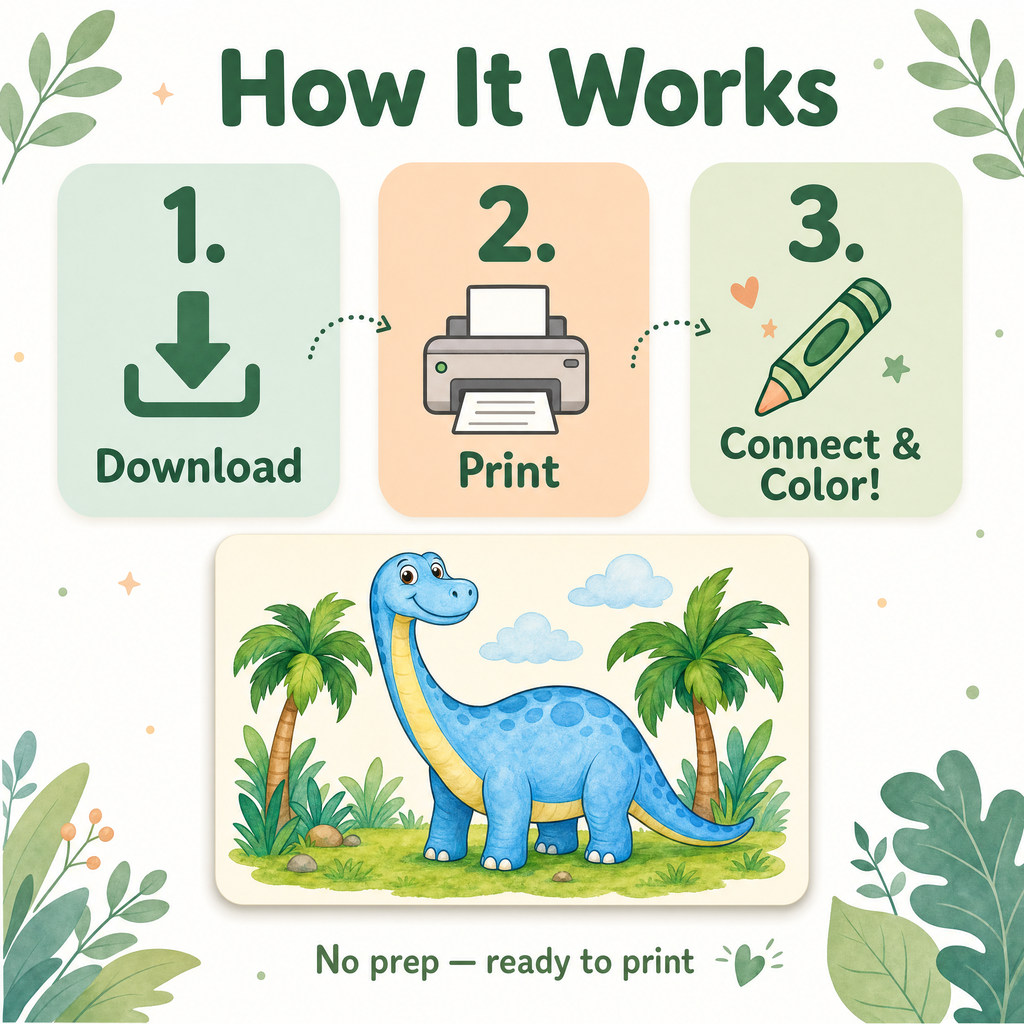 dinosaur activity sheets how it works