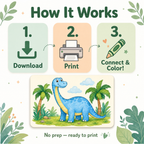 dinosaur activity sheets how it works