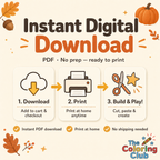 Build a Fall Leaf Person printable cut and paste craft for preschool and kindergarten kids