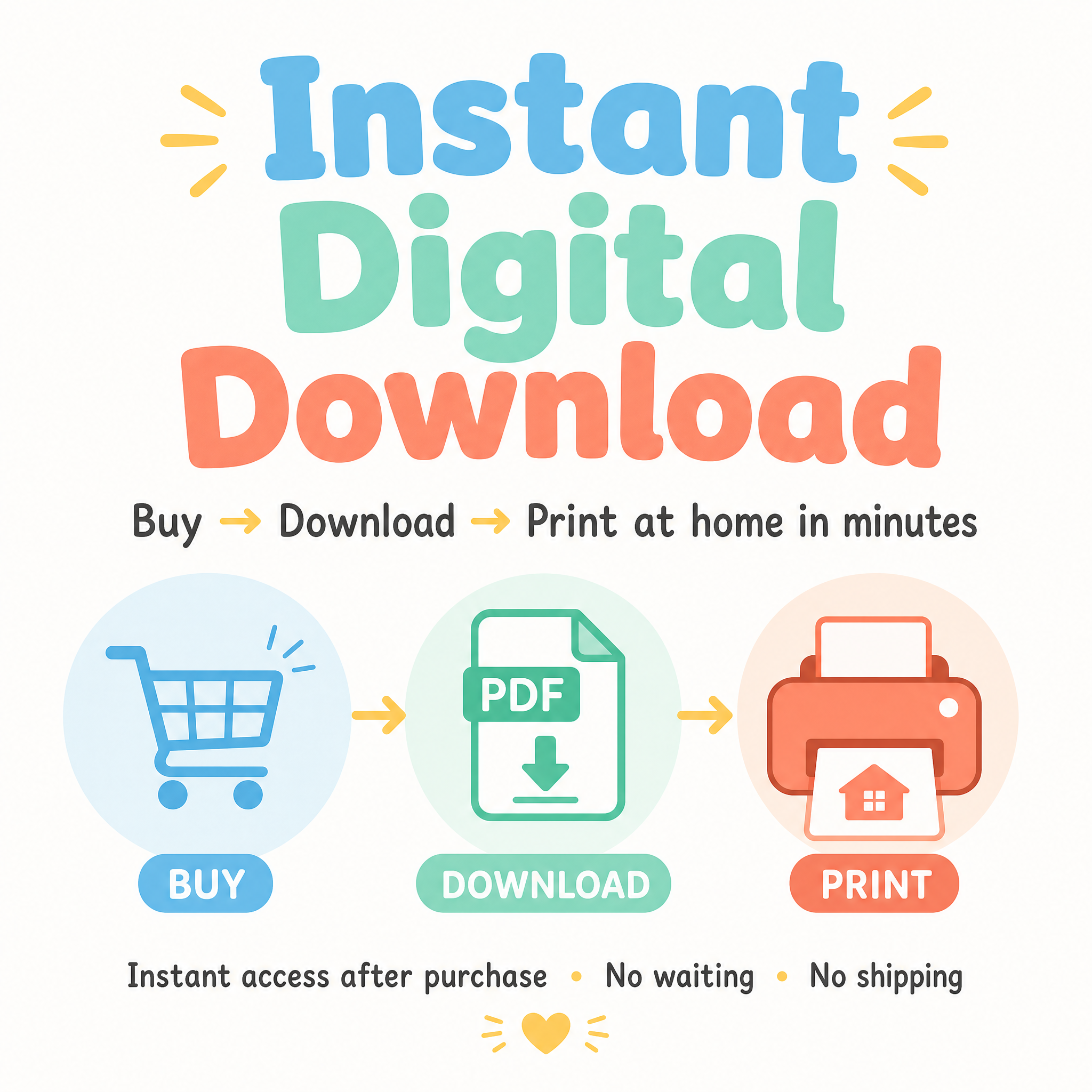 Instant Printable Download, Kids Activity