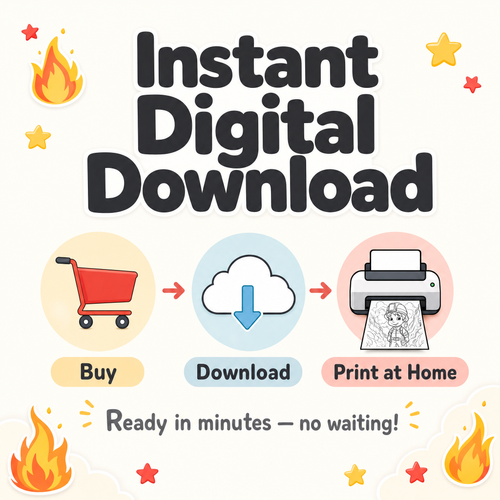 How instant downloads for kids printables work