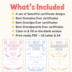 Craft for Kids, Printable Grandparent Day Craft