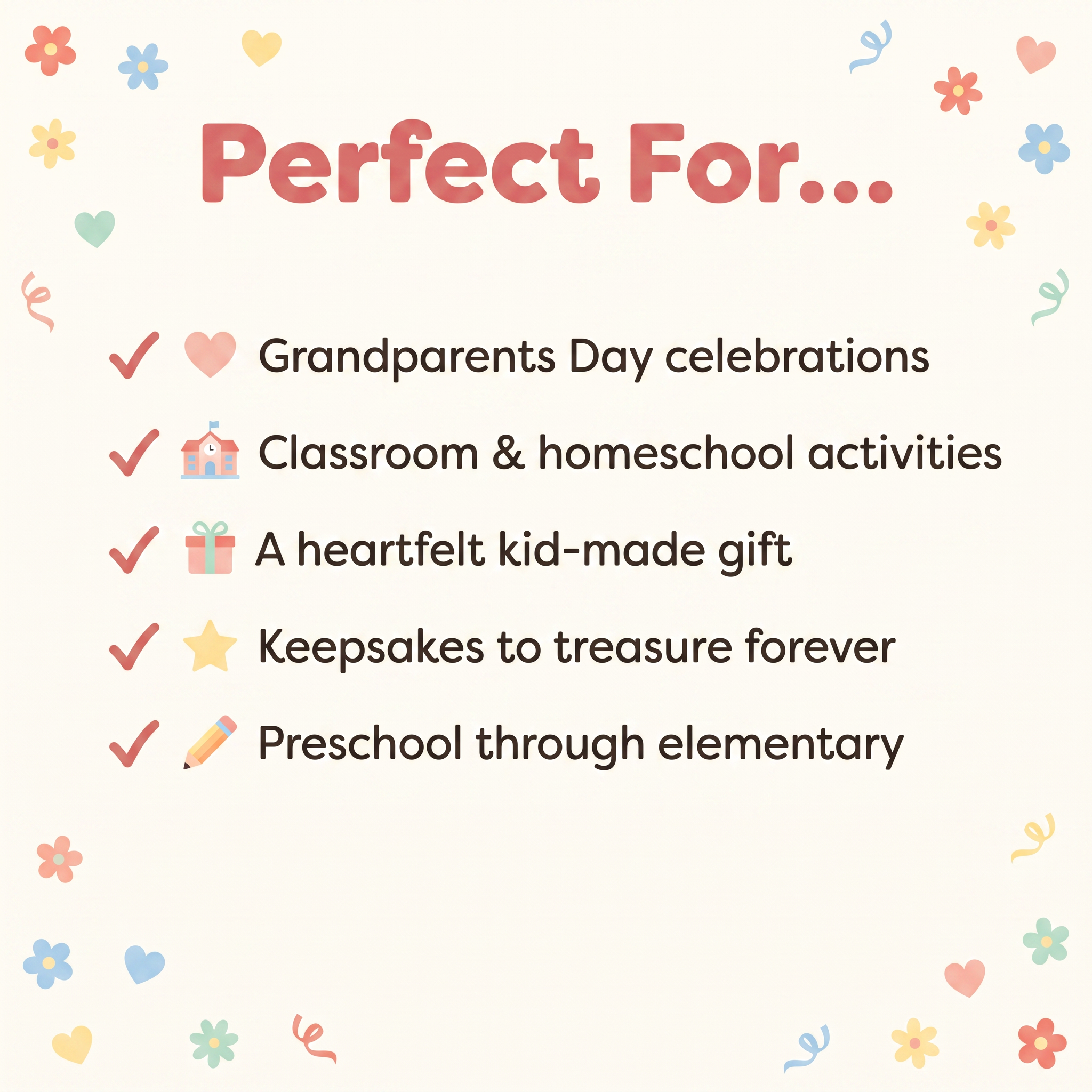Grandparent Day Certificate, Printable Kids Craft