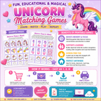 Unicorn Matching Game for Kids 